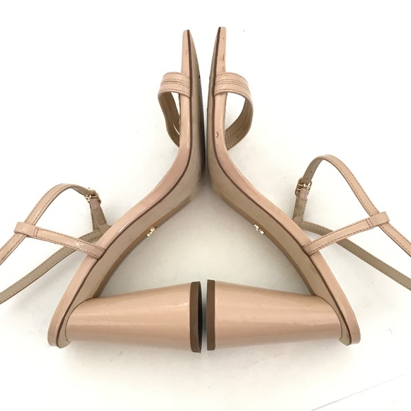 SAM EDELMAN Kit Heeled Sandal Slingback Block Heel Squared Open Toe Heels Size 9 - Picture 9 of 16